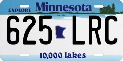 MN license plate 625LRC