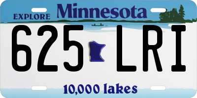 MN license plate 625LRI