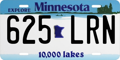 MN license plate 625LRN