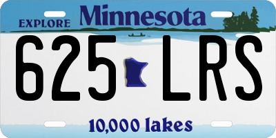 MN license plate 625LRS