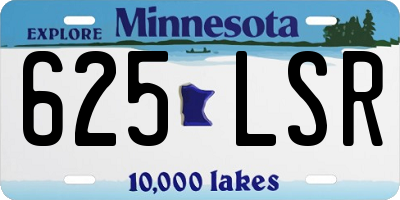 MN license plate 625LSR