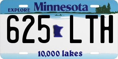MN license plate 625LTH