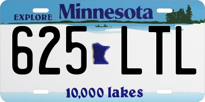 MN license plate 625LTL