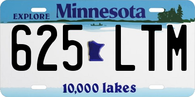 MN license plate 625LTM