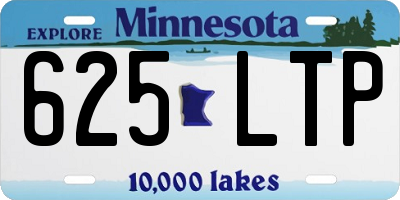 MN license plate 625LTP