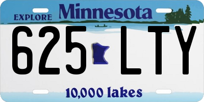 MN license plate 625LTY