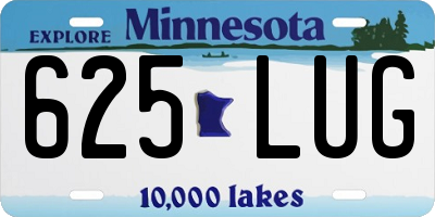 MN license plate 625LUG