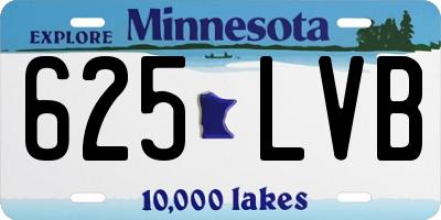MN license plate 625LVB