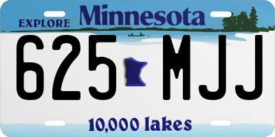 MN license plate 625MJJ