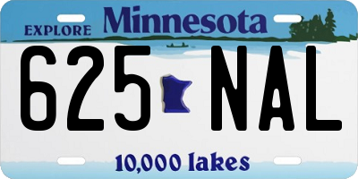 MN license plate 625NAL