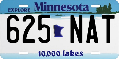 MN license plate 625NAT