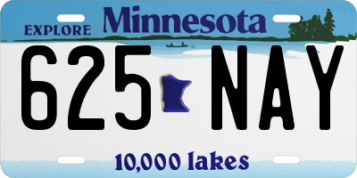 MN license plate 625NAY