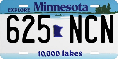 MN license plate 625NCN