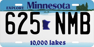 MN license plate 625NMB
