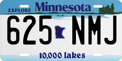 MN license plate 625NMJ