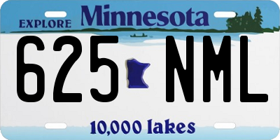 MN license plate 625NML