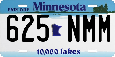 MN license plate 625NMM