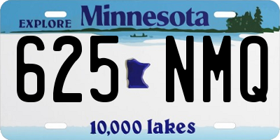 MN license plate 625NMQ