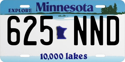 MN license plate 625NND