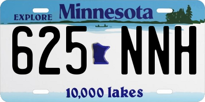 MN license plate 625NNH