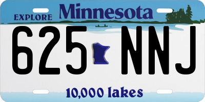 MN license plate 625NNJ