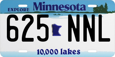 MN license plate 625NNL