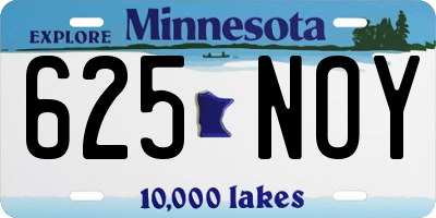 MN license plate 625NOY