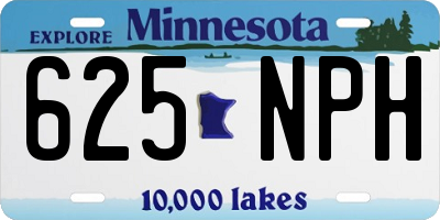 MN license plate 625NPH