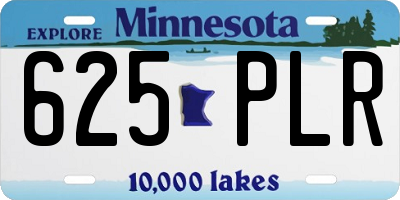MN license plate 625PLR