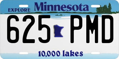 MN license plate 625PMD