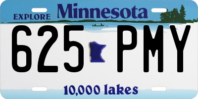 MN license plate 625PMY
