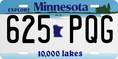 MN license plate 625PQG