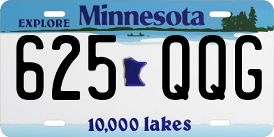 MN license plate 625QQG