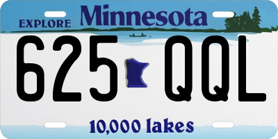 MN license plate 625QQL