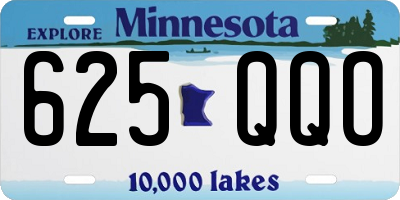 MN license plate 625QQO
