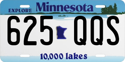 MN license plate 625QQS