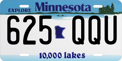 MN license plate 625QQU