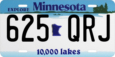 MN license plate 625QRJ