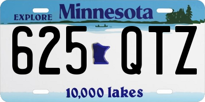 MN license plate 625QTZ