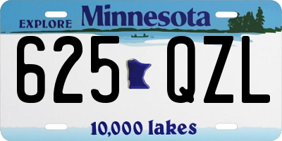 MN license plate 625QZL