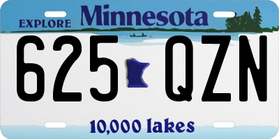 MN license plate 625QZN