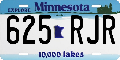 MN license plate 625RJR