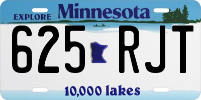 MN license plate 625RJT