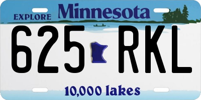 MN license plate 625RKL