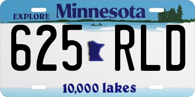MN license plate 625RLD
