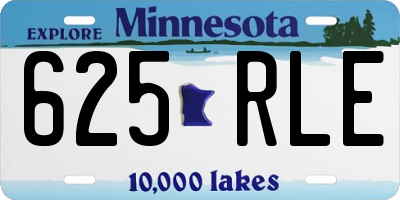 MN license plate 625RLE