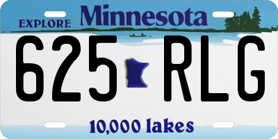 MN license plate 625RLG