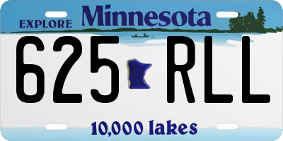 MN license plate 625RLL