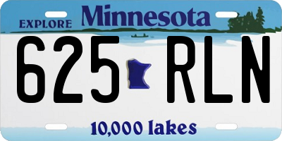 MN license plate 625RLN