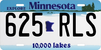 MN license plate 625RLS